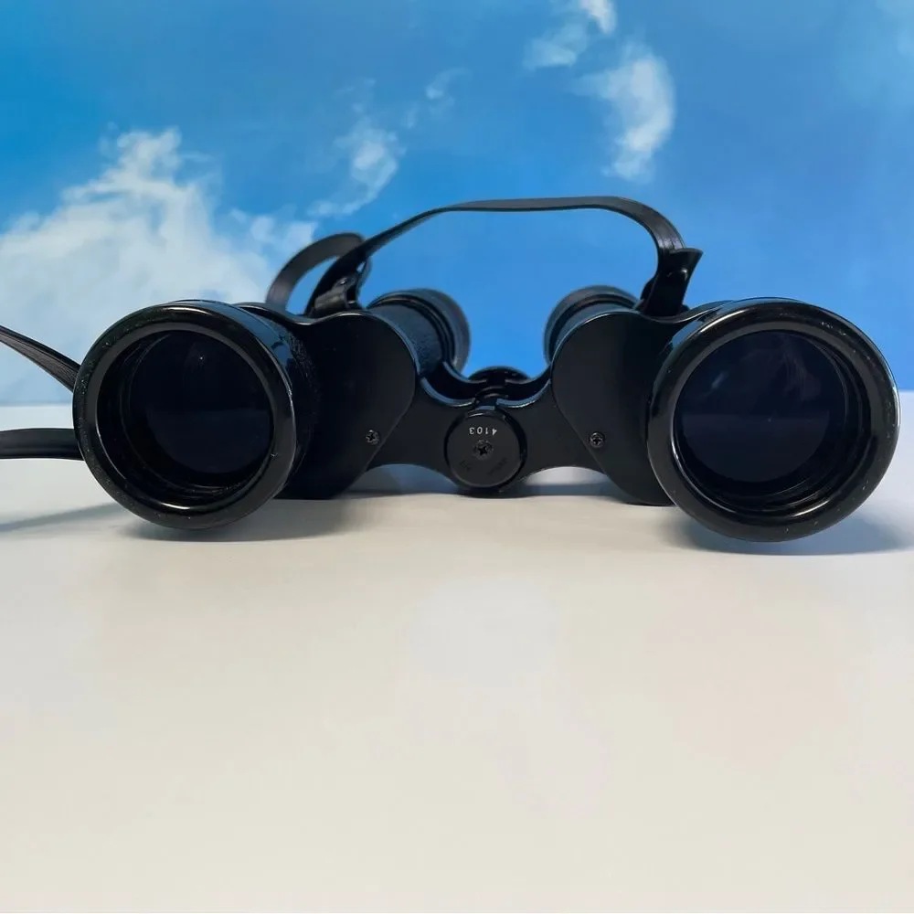 Vintage Tasco 7x35 Binoculars – Model 304 – Great Condition + Case & Strap